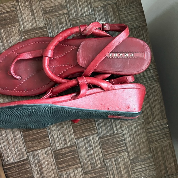 Prada sandals red - Picture 3 of 5